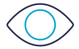 high visibility into analytics icon