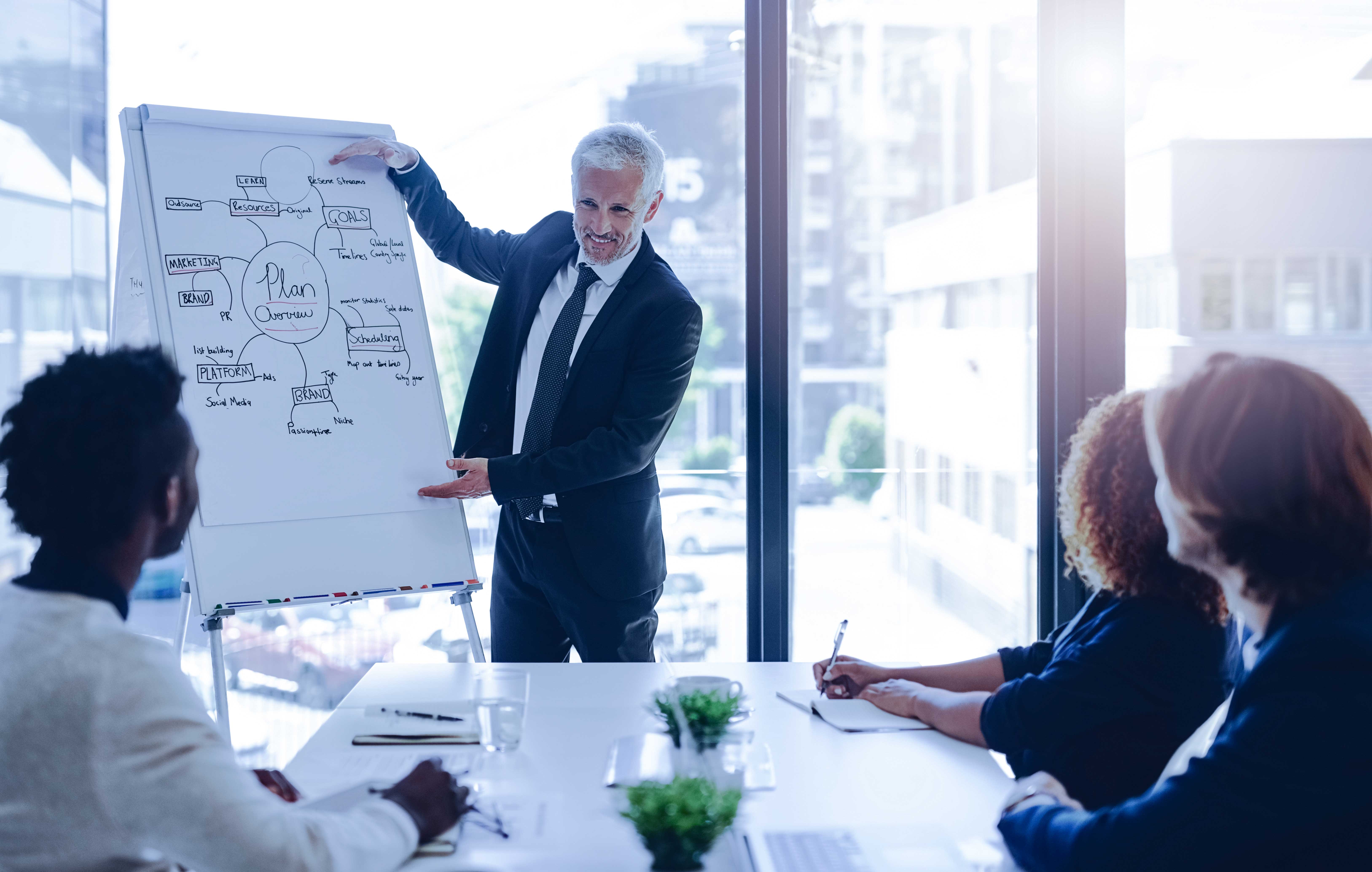 Accounts Payable Automation - Cropped shot of a businessman giving a presentation to his colleagues in a boardroom