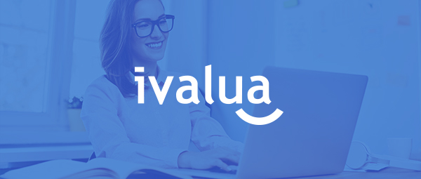 Ivalua Demo Days. Ivalua logo over decorative background