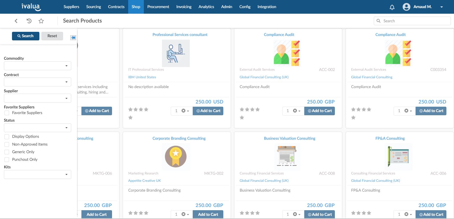 Financial Services Procurement Ivalua Spend Management