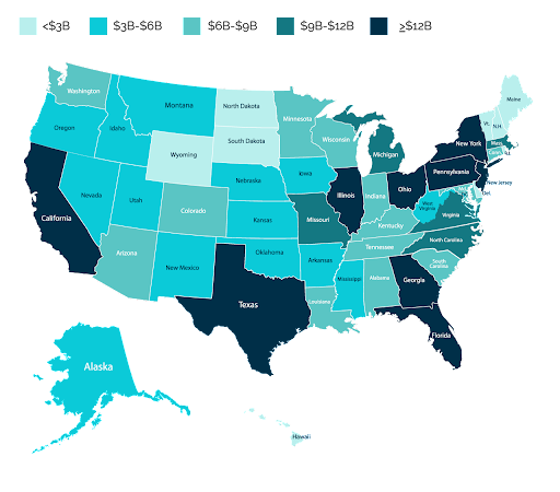 Total estimated infrastructure bill allocations