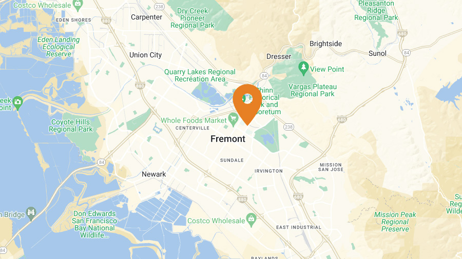 Mappa - Ufficio Ivalua - Fremont, California