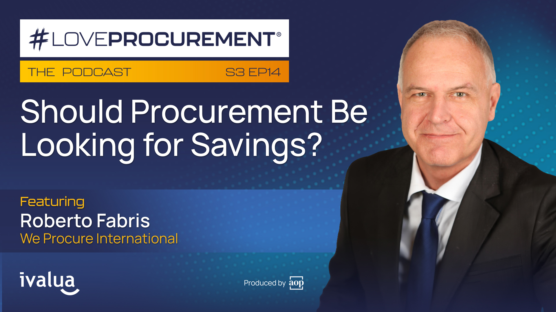 Ep 14: Should Procurement Be Looking for Savings? feat Roberto Fabris